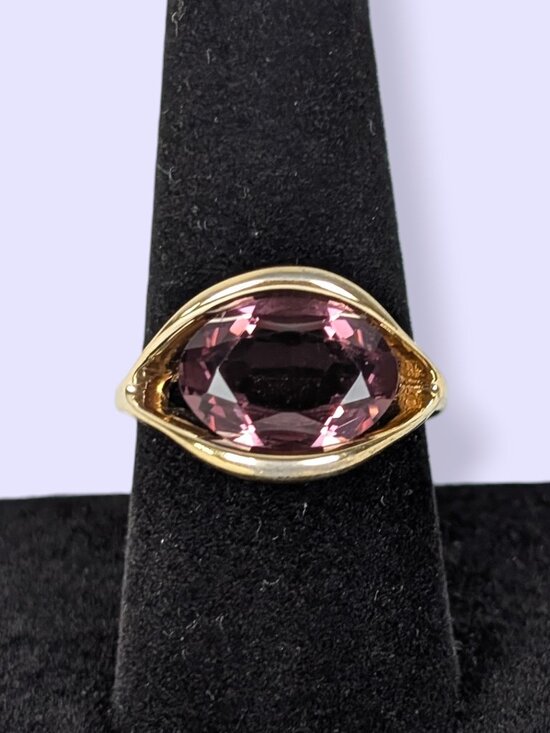 Joseph Esposito Jewelry - Vintage Joseph Esposito 14KTGE Purple Stone Ring